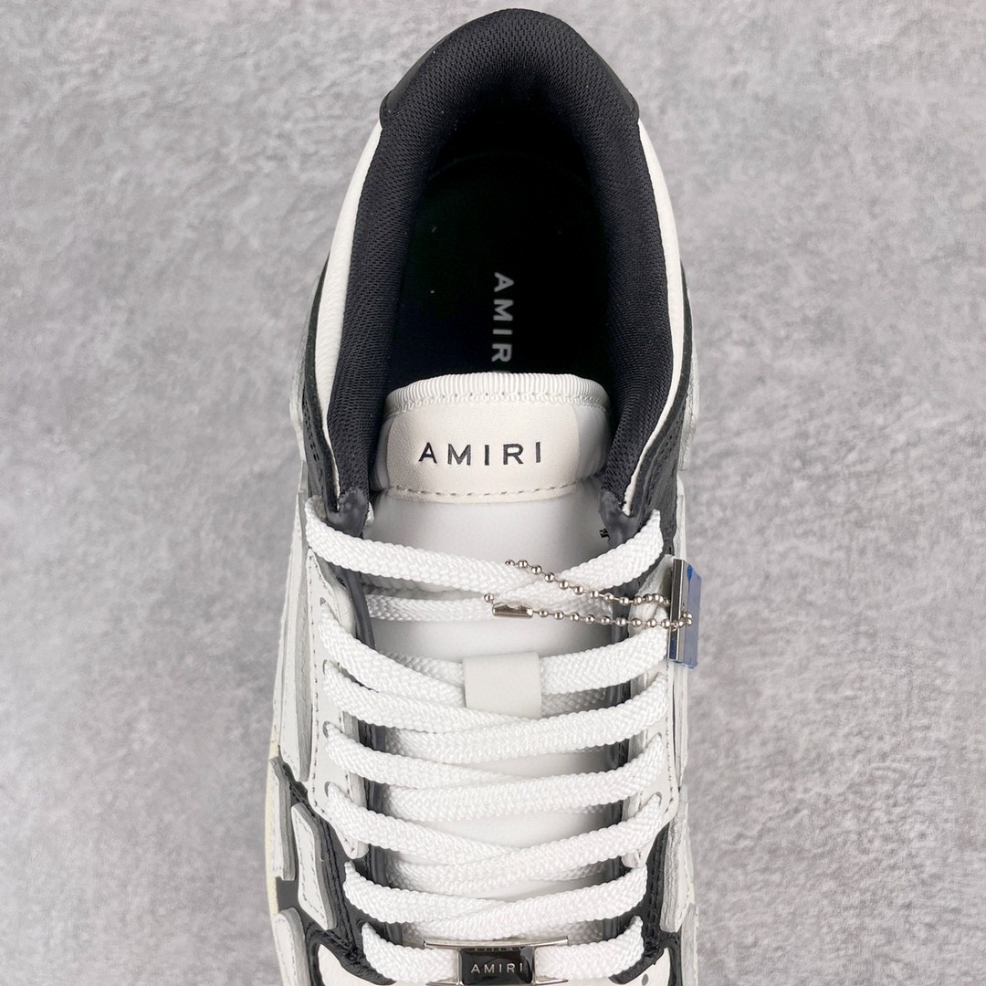 AMIRI 埃米尔 Skel Top Low 骨头鞋 黑白色 低筒 休闲鞋 板鞋 运动鞋 男鞋 MFS003-004