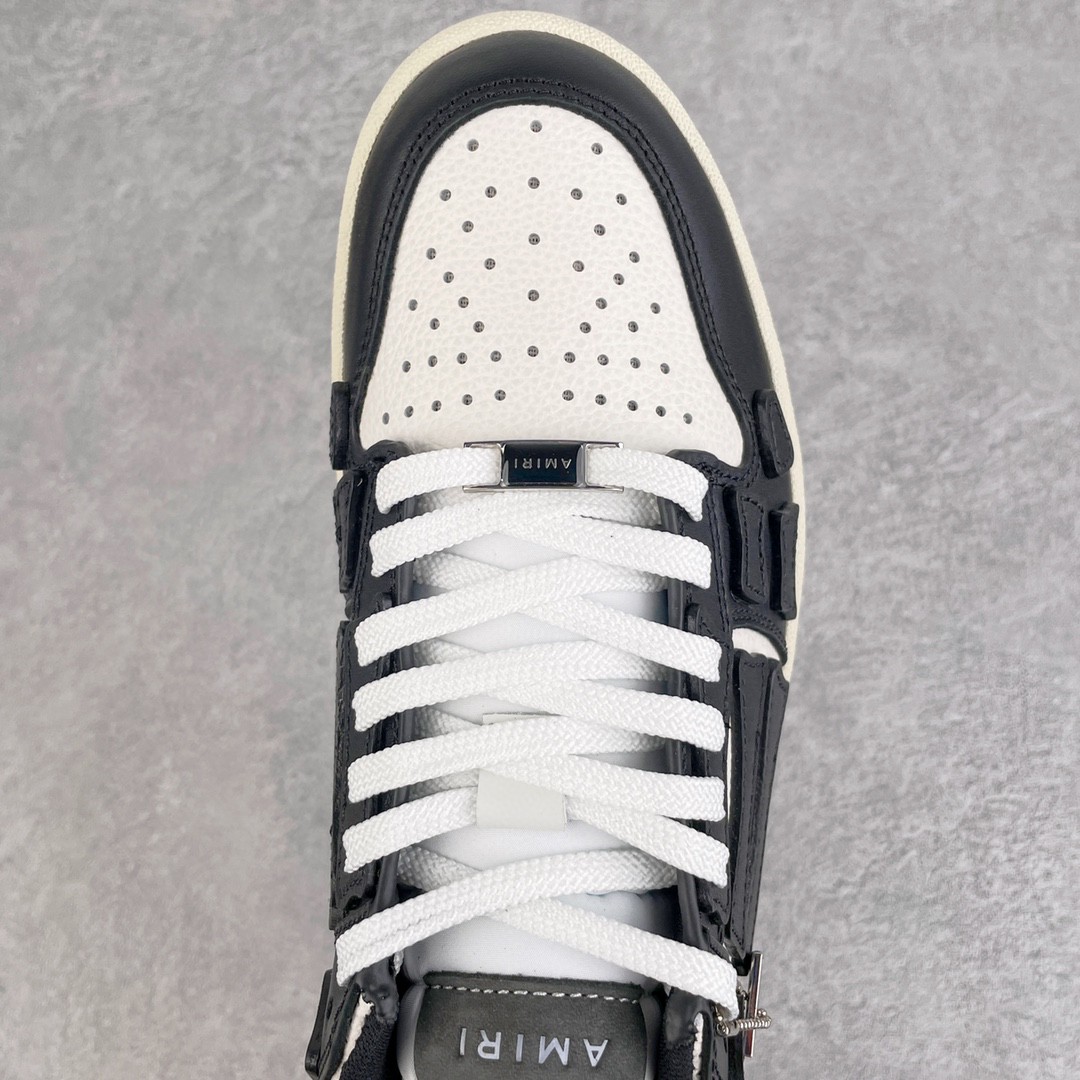 AMIRI 埃米尔 Skel Top Low 骨头鞋 黑白色 低筒 休闲鞋 板鞋 运动鞋 男鞋 MFS003-004