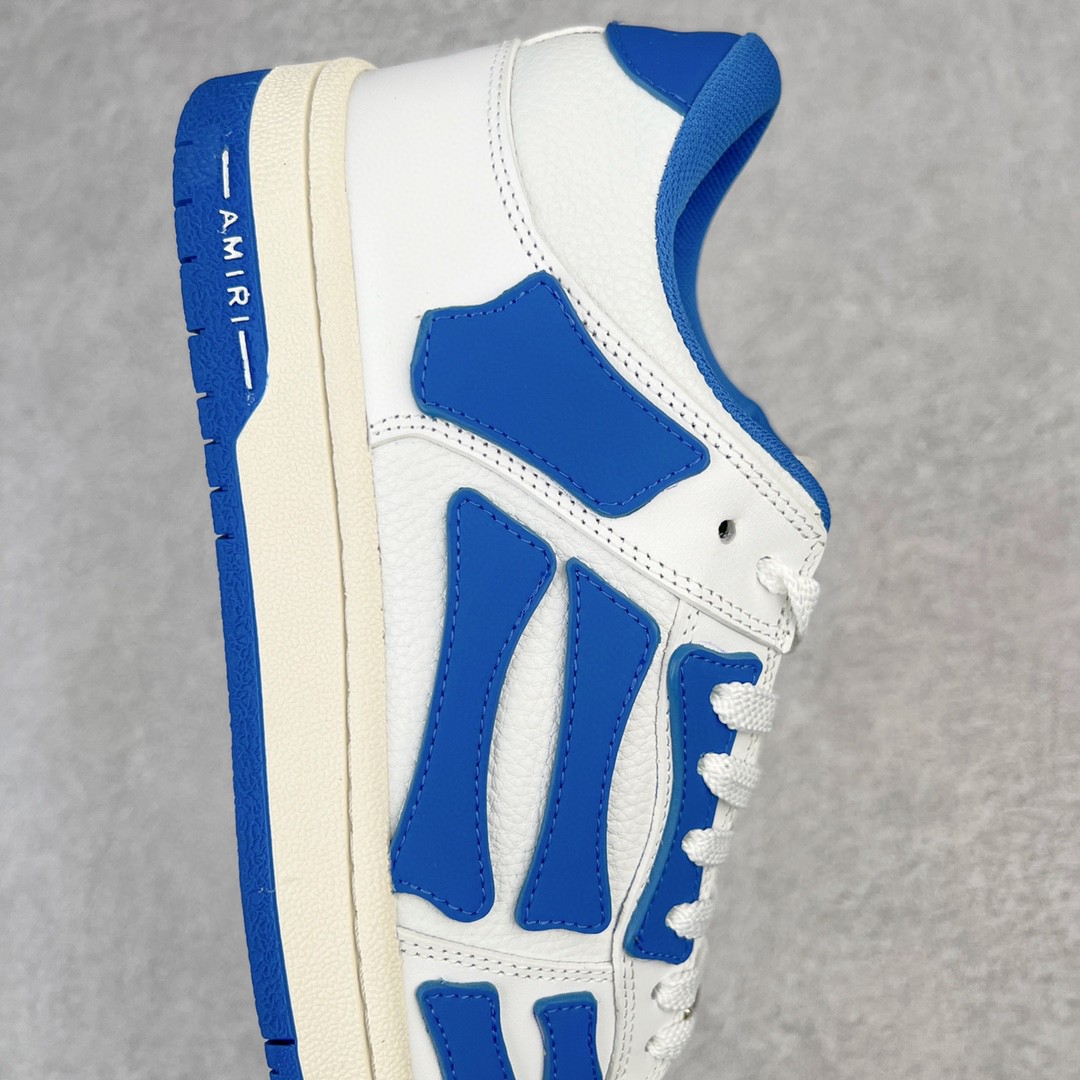 AMIRI 埃米尔 Skel Top Low 骨头鞋 白蓝色 低筒 休闲鞋 板鞋 运动鞋 男鞋 PS22MFS003-123