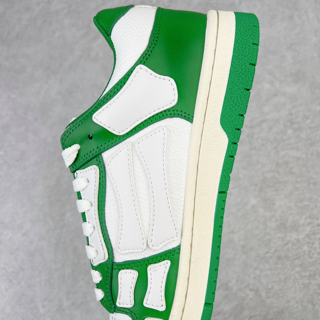 AMIRI 埃米尔 Skel Top Low 骨头鞋 绿色 低筒 休闲鞋 板鞋 运动鞋 男鞋 MFS003-344