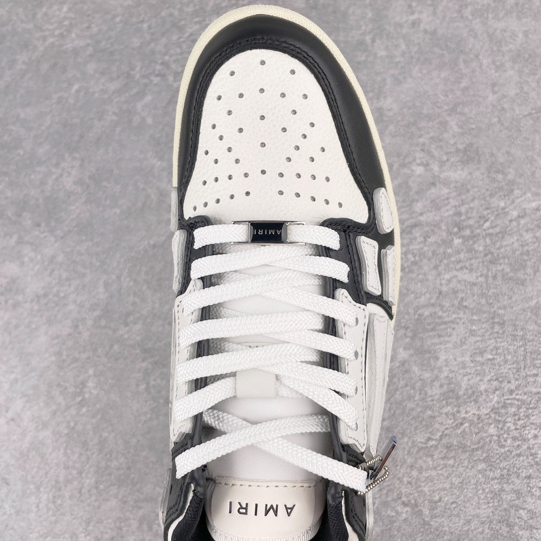 AMIRI 埃米尔 Skel Top Low 骨头鞋 黑白色 低筒 休闲鞋 板鞋 运动鞋 男鞋 MFS003-004