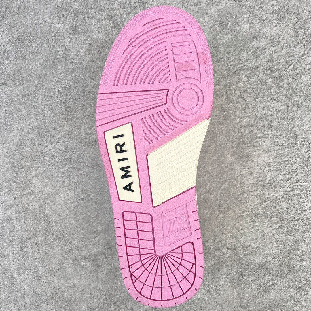 AMIRI 埃米尔 Skel Top Low 骨头鞋 粉白 低筒 休闲鞋 板鞋 运动鞋 男鞋 WFS003-109