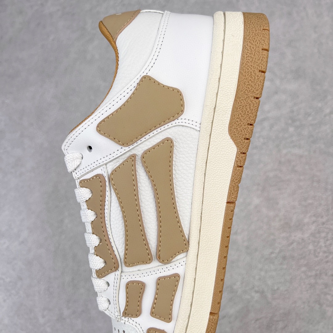 AMIRI 埃米尔 Skel Top Low 骨头鞋 浅棕色 低筒 休闲鞋 板鞋 运动鞋 男鞋 MFS003-126