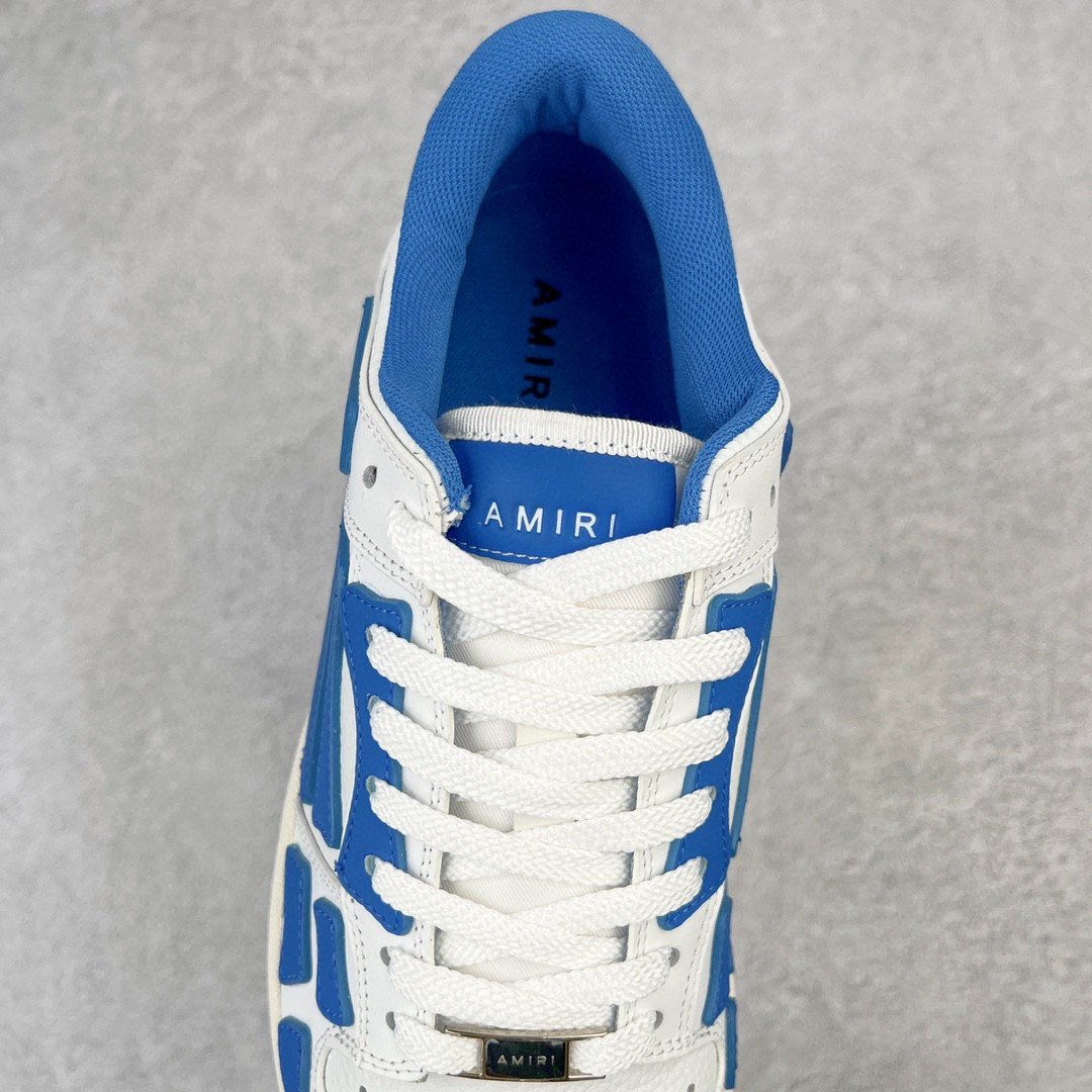AMIRI 埃米尔 Skel Top Low 骨头鞋 白蓝色 低筒 休闲鞋 板鞋 运动鞋 男鞋 PS22MFS003-123