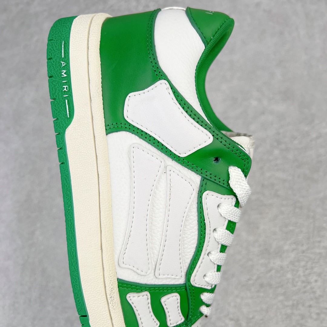 AMIRI 埃米尔 Skel Top Low 骨头鞋 绿色 低筒 休闲鞋 板鞋 运动鞋 男鞋 MFS003-344