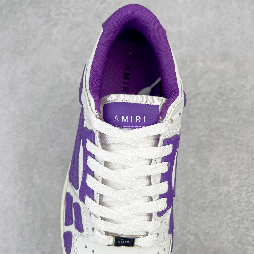 AMIRI 埃米尔 Skel Top Low 骨头鞋 白紫 低筒 休闲鞋 板鞋 运动鞋 男鞋 MFS003-196