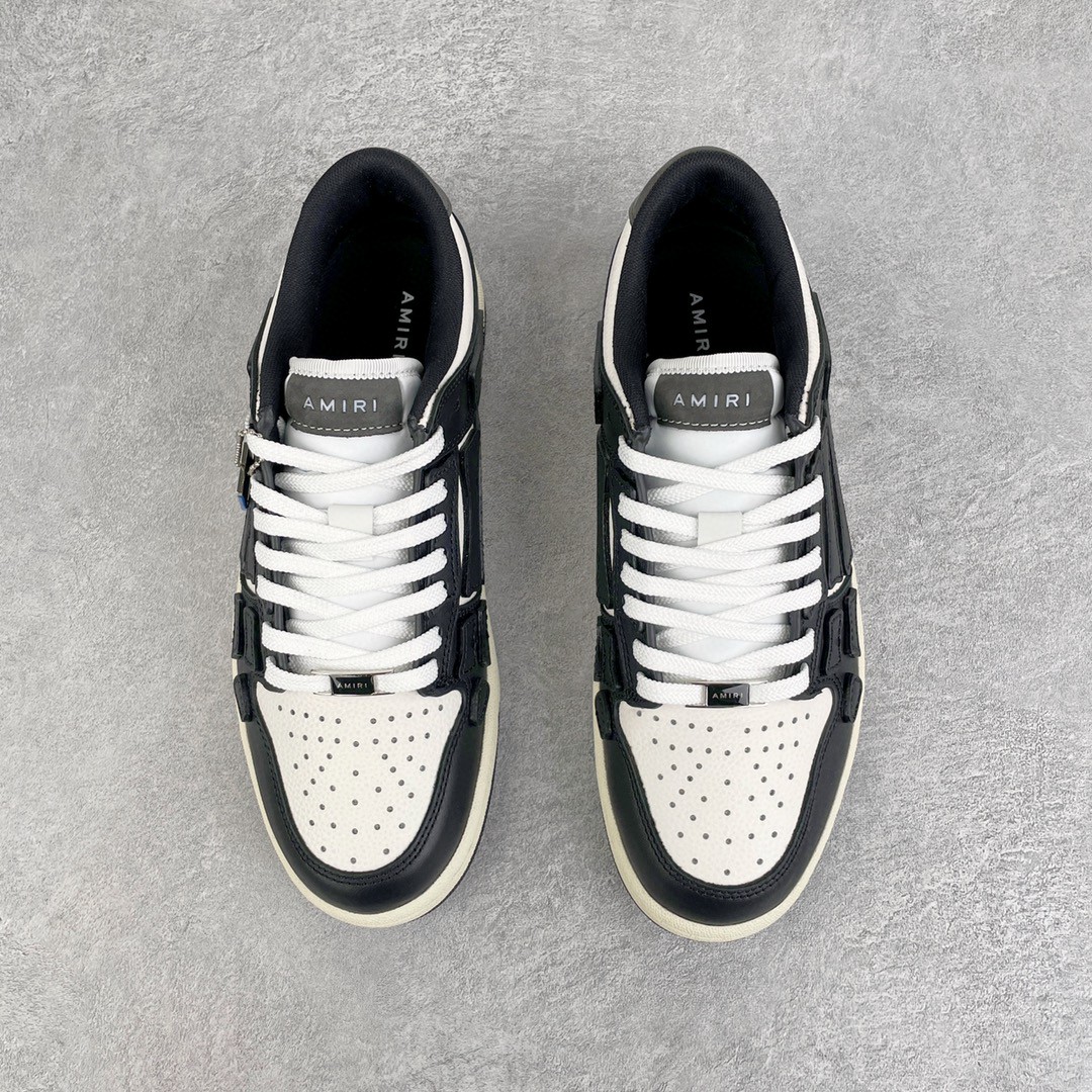 AMIRI 埃米尔 Skel Top Low 骨头鞋 黑白色 低筒 休闲鞋 板鞋 运动鞋 男鞋 MFS003-004