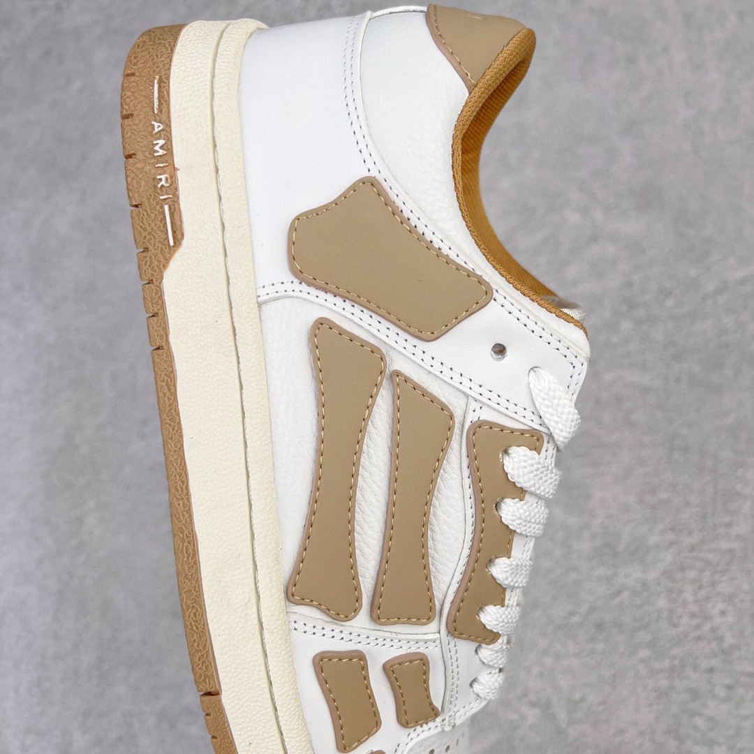 AMIRI 埃米尔 Skel Top Low 骨头鞋 浅棕色 低筒 休闲鞋 板鞋 运动鞋 男鞋 MFS003-126