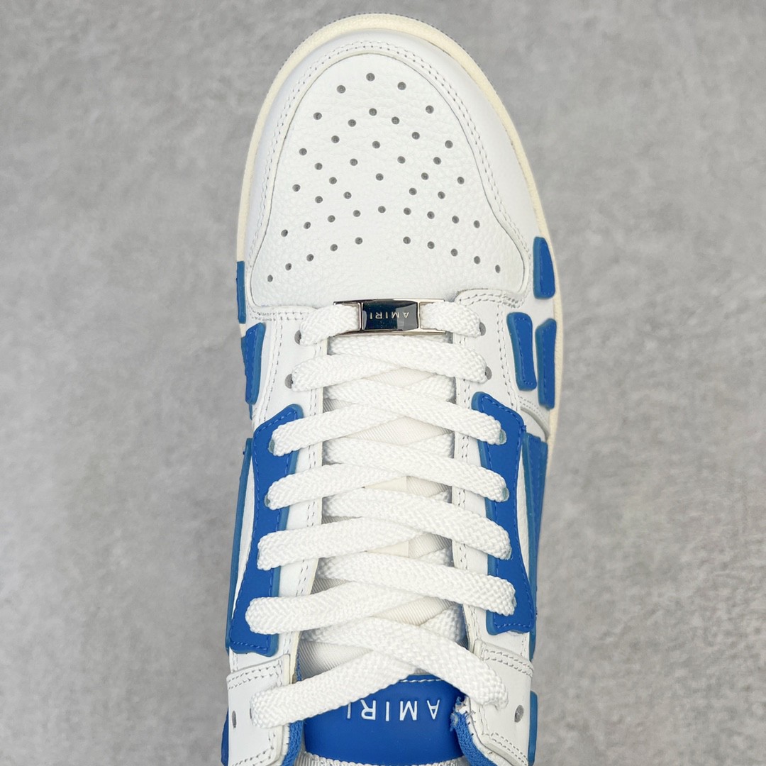 AMIRI 埃米尔 Skel Top Low 骨头鞋 白蓝色 低筒 休闲鞋 板鞋 运动鞋 男鞋 PS22MFS003-123