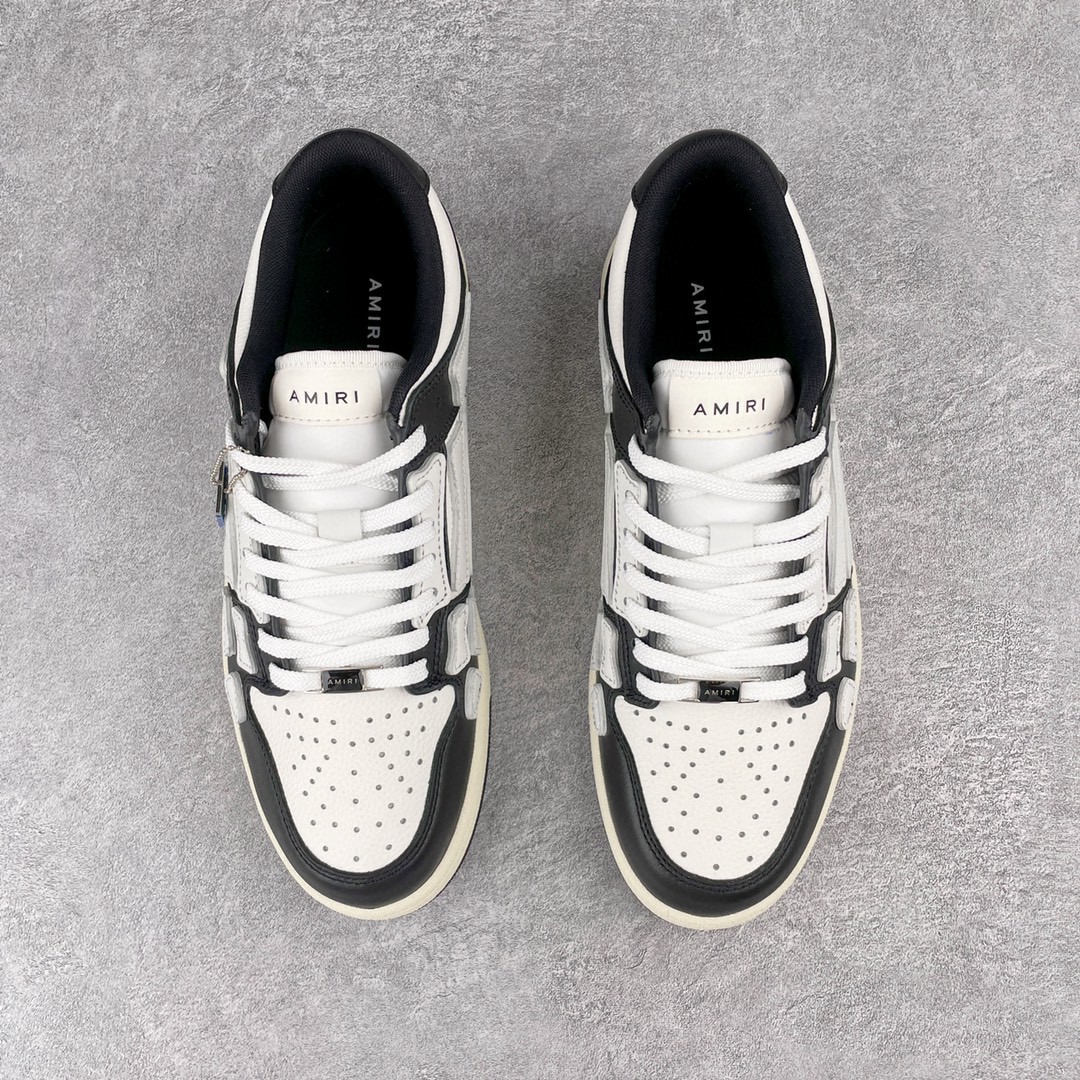 AMIRI 埃米尔 Skel Top Low 骨头鞋 黑白色 低筒 休闲鞋 板鞋 运动鞋 男鞋 MFS003-004