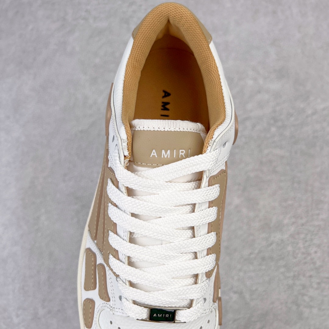 AMIRI 埃米尔 Skel Top Low 骨头鞋 浅棕色 低筒 休闲鞋 板鞋 运动鞋 男鞋 MFS003-126