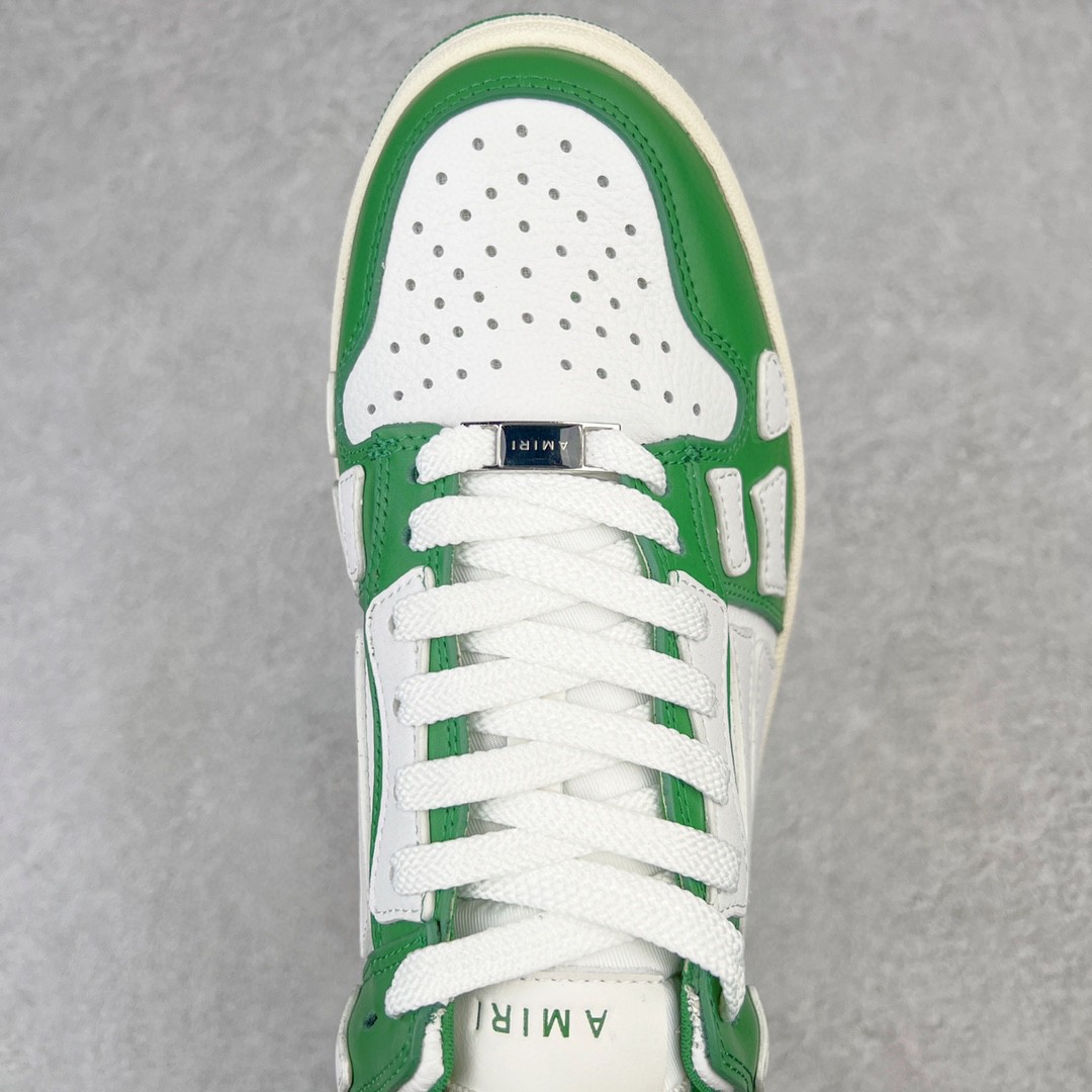 AMIRI 埃米尔 Skel Top Low 骨头鞋 绿色 低筒 休闲鞋 板鞋 运动鞋 男鞋 MFS003-344