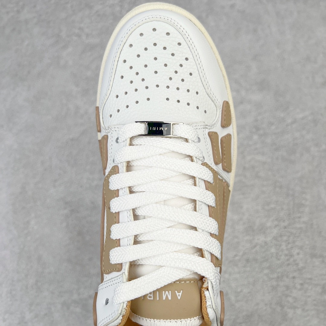 AMIRI 埃米尔 Skel Top Low 骨头鞋 浅棕色 低筒 休闲鞋 板鞋 运动鞋 男鞋 MFS003-126