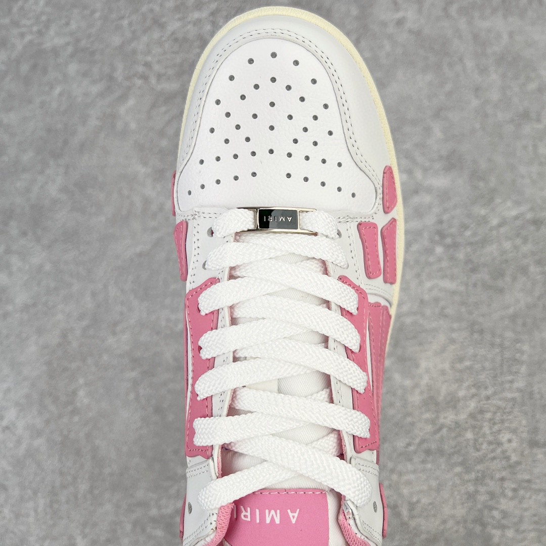 AMIRI 埃米尔 Skel Top Low 骨头鞋 粉白 低筒 休闲鞋 板鞋 运动鞋 男鞋 WFS003-109