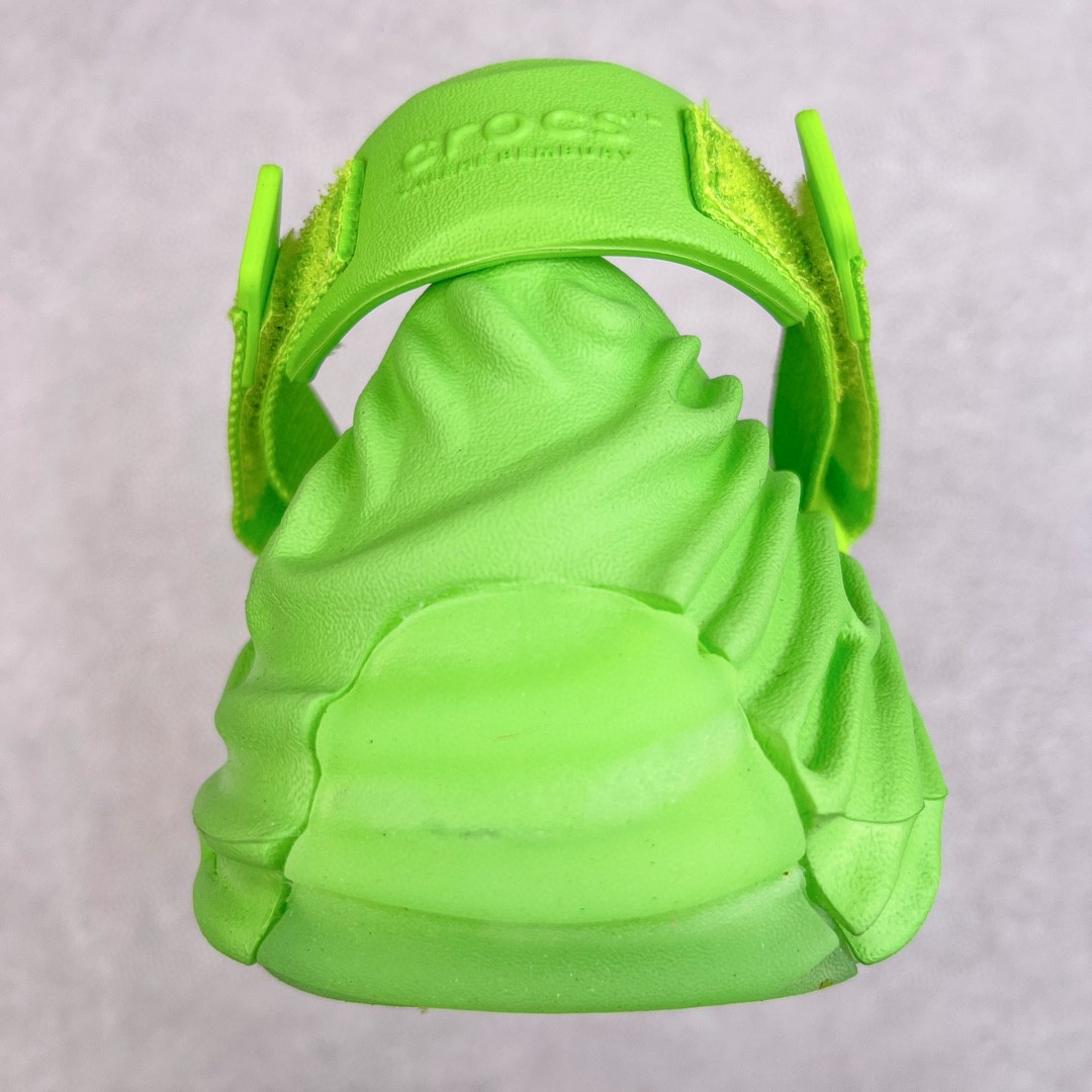 Salehe Bembury Crocs Pollex Clog Crocodile 鳄鱼绿 卡骆驰指纹式 脊骨系列 夏日沙滩室内外穿搭休闲涉水洞洞鞋凉拖鞋 男女同款 207393-30T