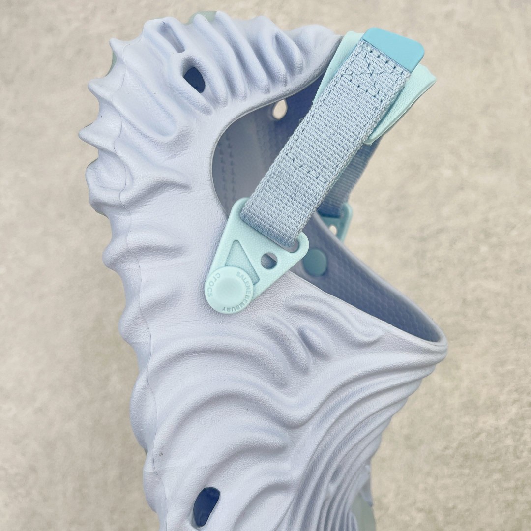 Salehe Bembury Crocs Pollex Clog Urchin 迷雾紫 卡骆驰指纹式 脊骨系列 夏日沙滩室内外穿搭休闲涉水洞洞鞋凉拖鞋 男女同款 207393-5PS