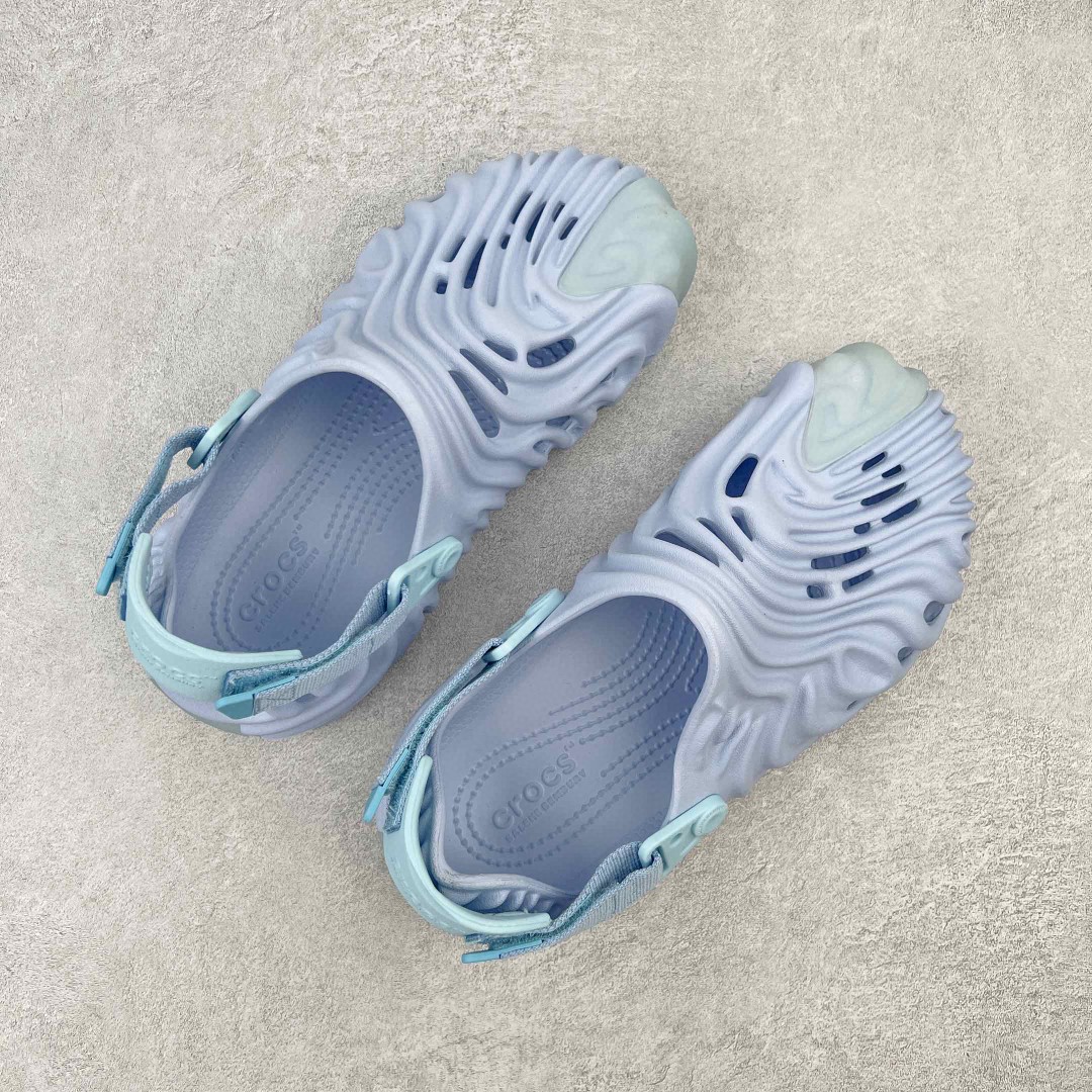 Salehe Bembury Crocs Pollex Clog Urchin 迷雾紫 卡骆驰指纹式 脊骨系列 夏日沙滩室内外穿搭休闲涉水洞洞鞋凉拖鞋 男女同款 207393-5PS