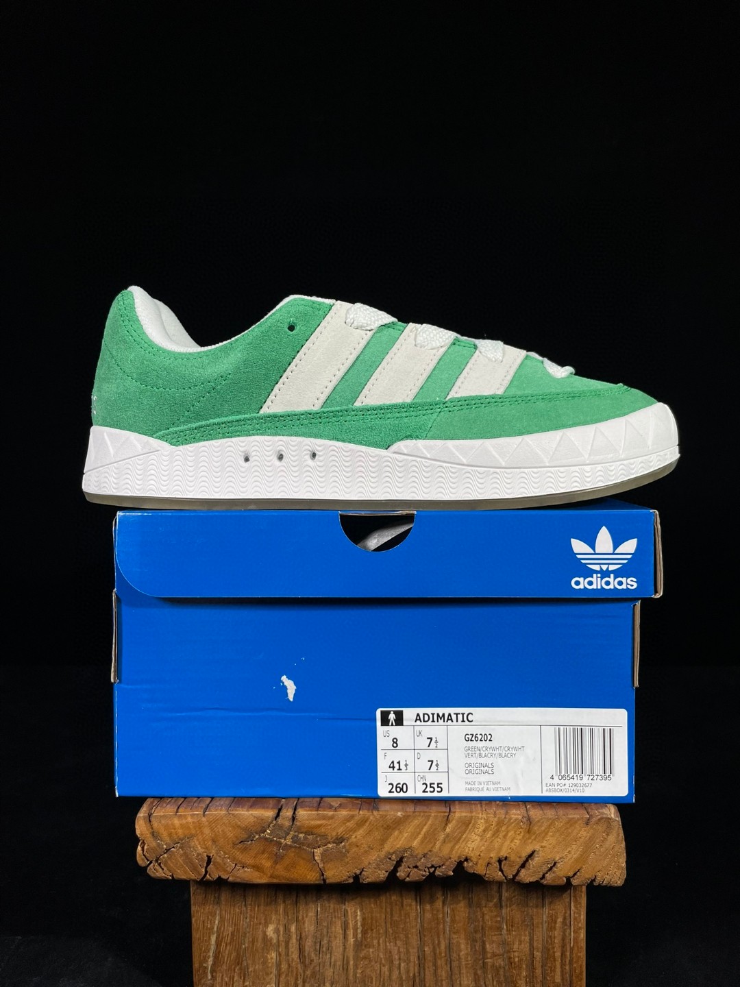 adidas originals Adimatic 复古鲨鱼面包鞋 绿灰 低筒 鲨鱼鞋 板鞋 休闲鞋 运动鞋 GZ6202