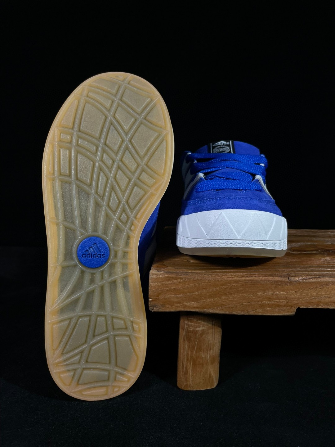 adidas originals Adimatic atmos 复古鲨鱼面包鞋 蓝色 低筒 鲨鱼鞋 板鞋 休闲鞋 运动鞋 GX1828