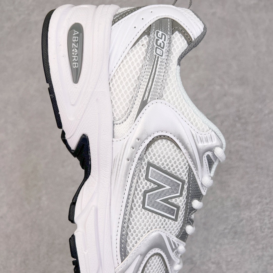 New Balance NB 530 银白色 低筒 复古跑鞋 休闲鞋 板鞋 运动鞋 男鞋 女鞋 MR530AD