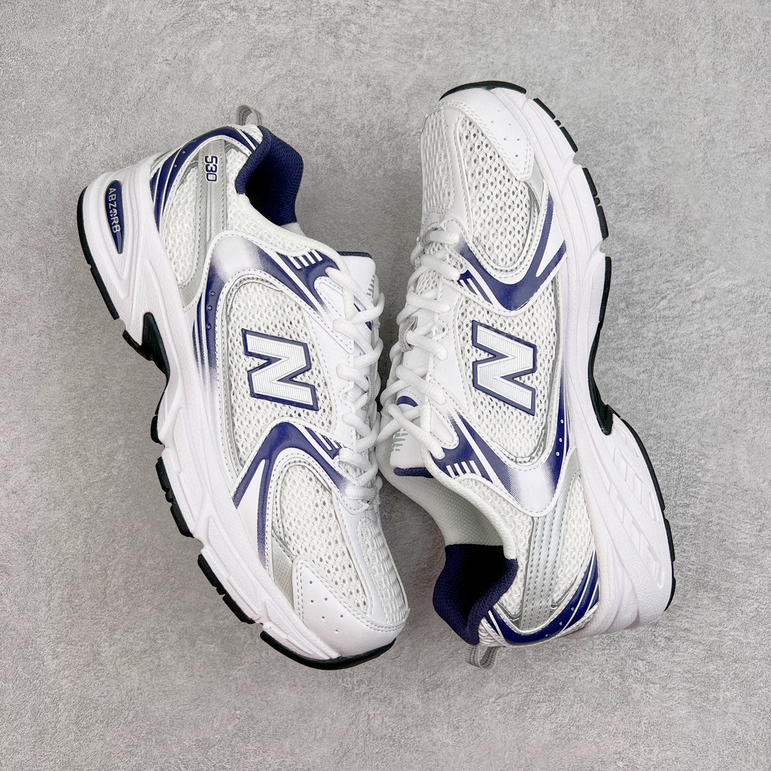 New Balance NB 530 白灰色 低筒 复古跑鞋 休闲鞋 板鞋 运动鞋 男鞋 女鞋 MR530BA