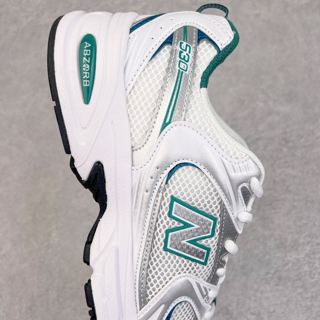 New Balance NB 530 白绿色 低筒 复古跑鞋 休闲鞋 板鞋 运动鞋 男鞋 女鞋 MR530AB