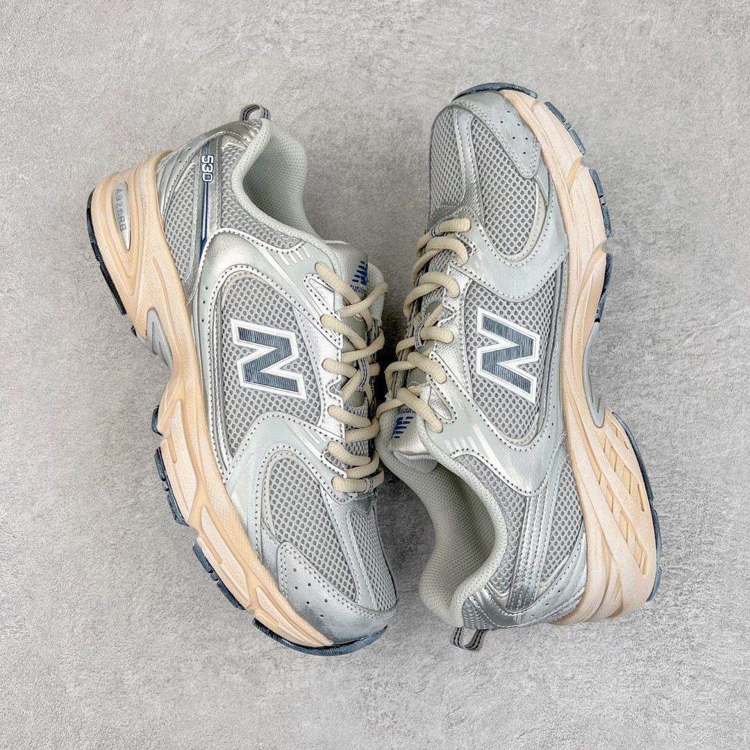 New Balance NB 530 银色 低筒 复古跑鞋 休闲鞋 板鞋 运动鞋 男鞋 女鞋 MR530VS