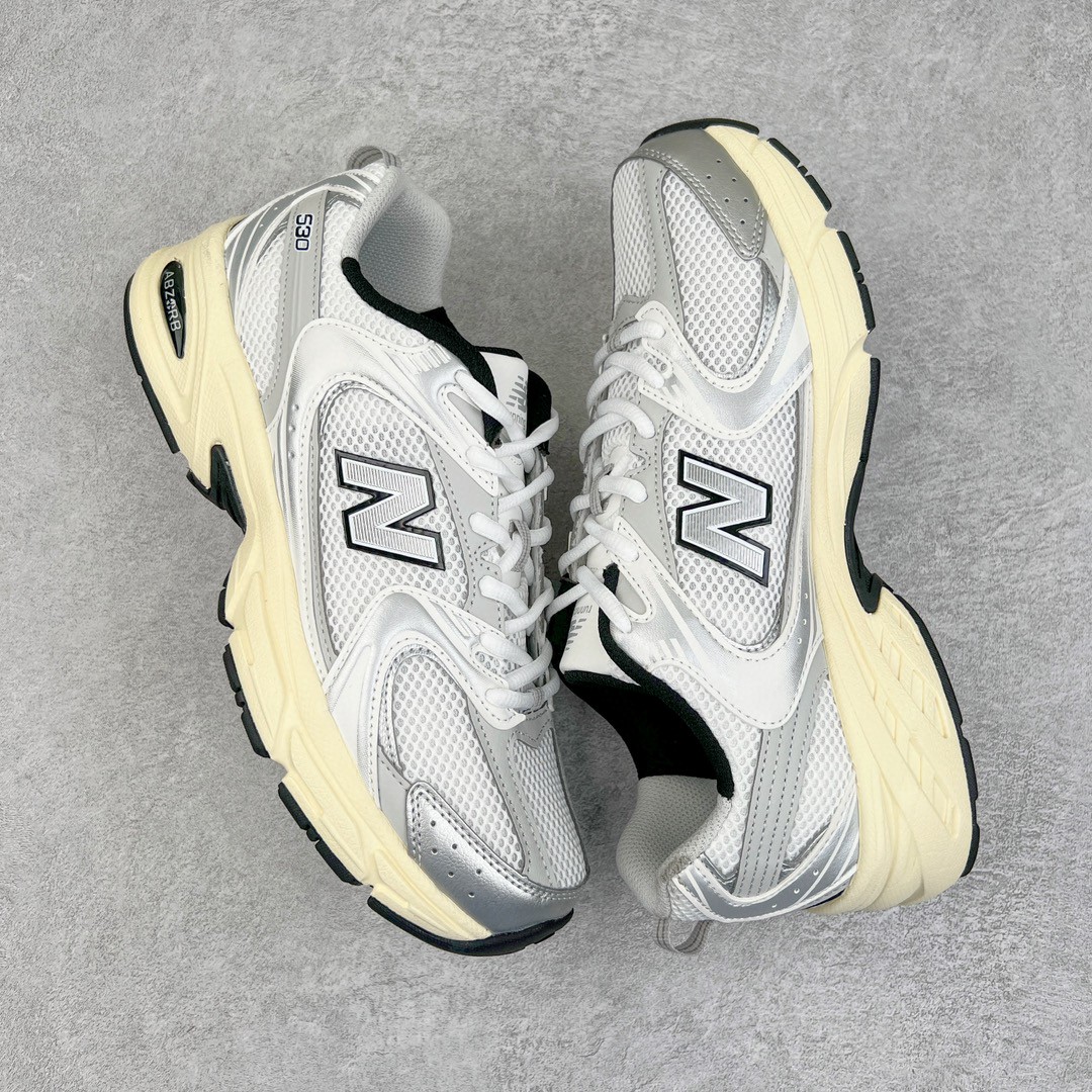 New Balance NB 530 银黑 低筒 复古跑鞋 休闲鞋 板鞋 运动鞋 男鞋 女鞋 MR530TA