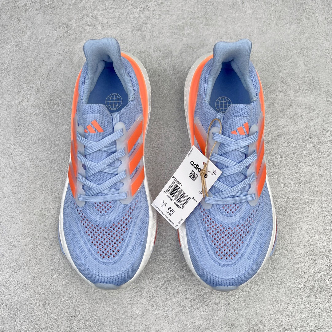 Adidas Ultraboost Light 蓝白橙 低筒 运动鞋 跑步鞋 休闲鞋 女鞋 HQ6347