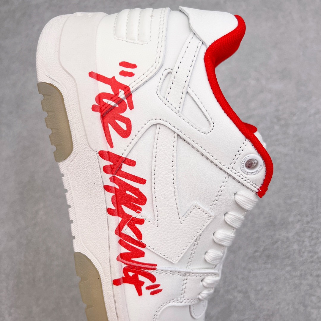 OFF WHITE Out of Office 米白色 低筒 板鞋 休闲鞋 运动鞋 男鞋 女鞋 OMIA189F21LEA0030125