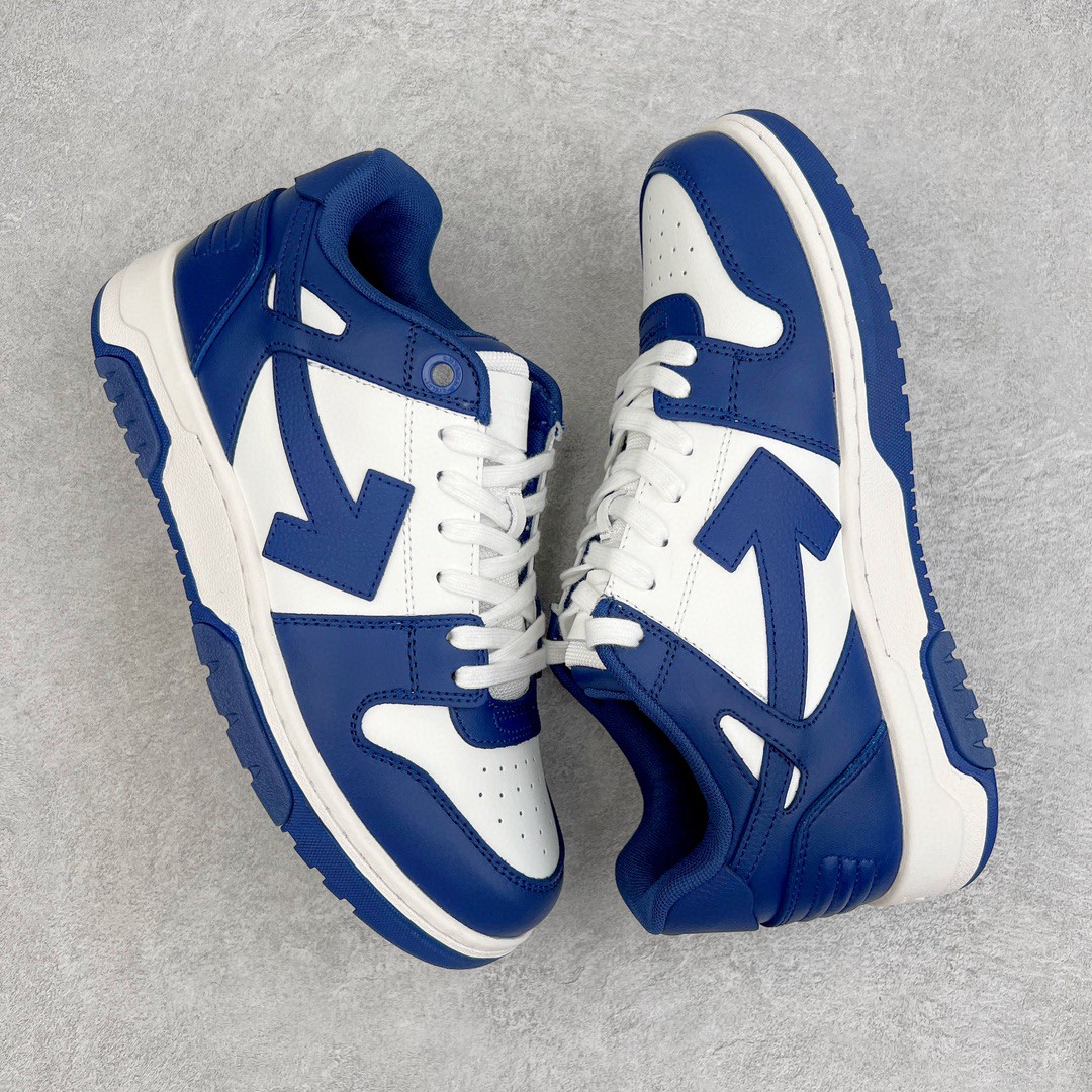 OFF WHITE Out of Office 白蓝色 低筒 板鞋 休闲鞋 运动鞋 男鞋 女鞋 OMIA189S22LEA0010142
