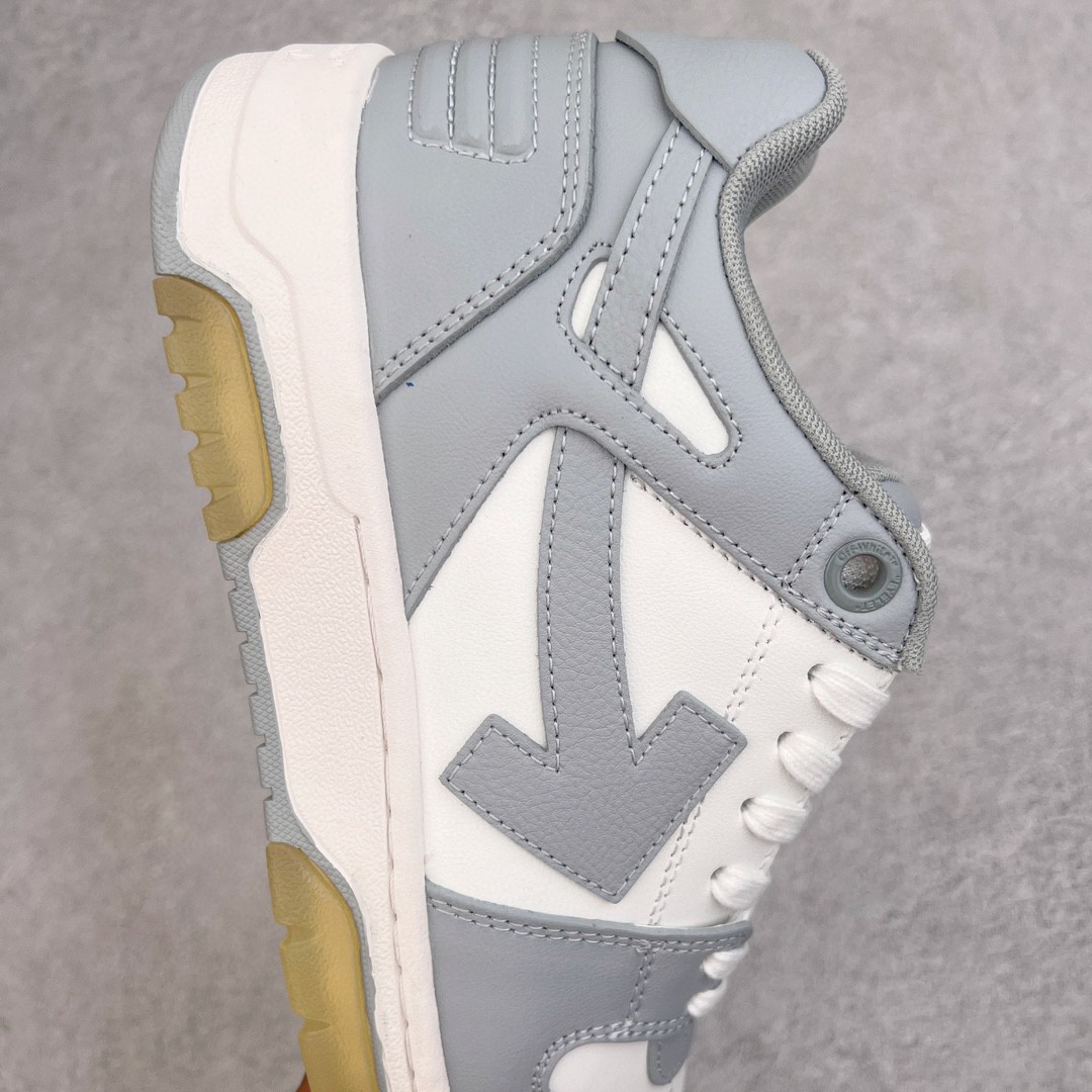 OFF WHITE Out of Office 灰白色 低筒 板鞋 休闲鞋 运动鞋 男鞋 女鞋 OMIA189C99LEA0040901