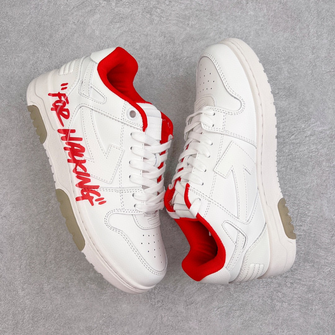 OFF WHITE Out of Office 米白色 低筒 板鞋 休闲鞋 运动鞋 男鞋 女鞋 OMIA189F21LEA0030125
