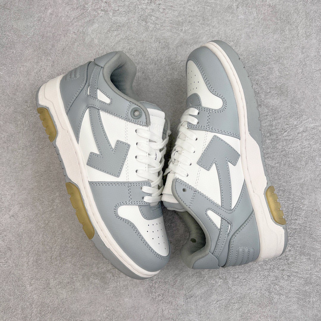 OFF WHITE Out of Office 灰白色 低筒 板鞋 休闲鞋 运动鞋 男鞋 女鞋 OMIA189C99LEA0040901