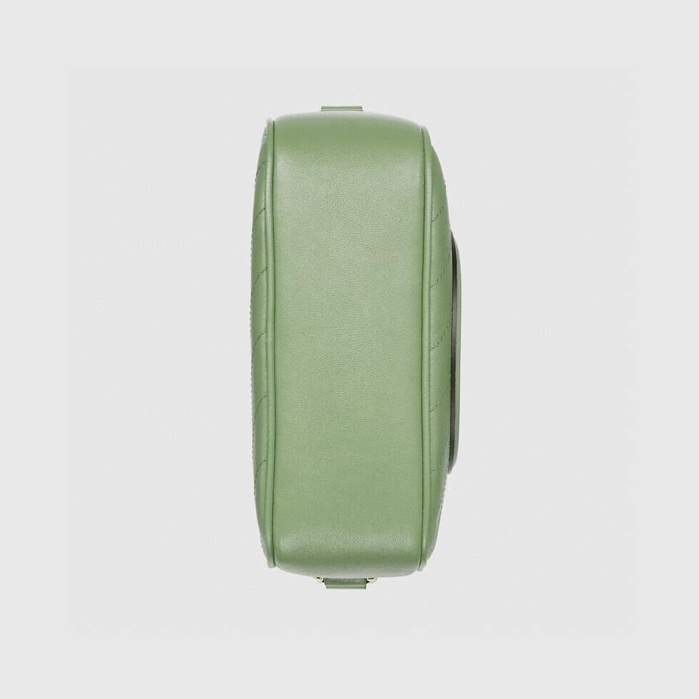 原厂皮 GUCCI 古驰 Blondie 互扣式双G拉链开合流苏 绿色 斜挎包 单肩包 手提包 女款 742360-1IV0G-3509