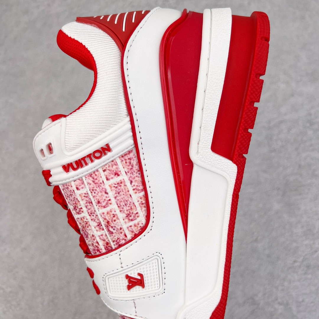 LADY PINK LOUIS VUITTON Trainer 艺术家联名 白红色 低筒 休闲鞋 板鞋 运动鞋 男鞋 女鞋 1A9V5M