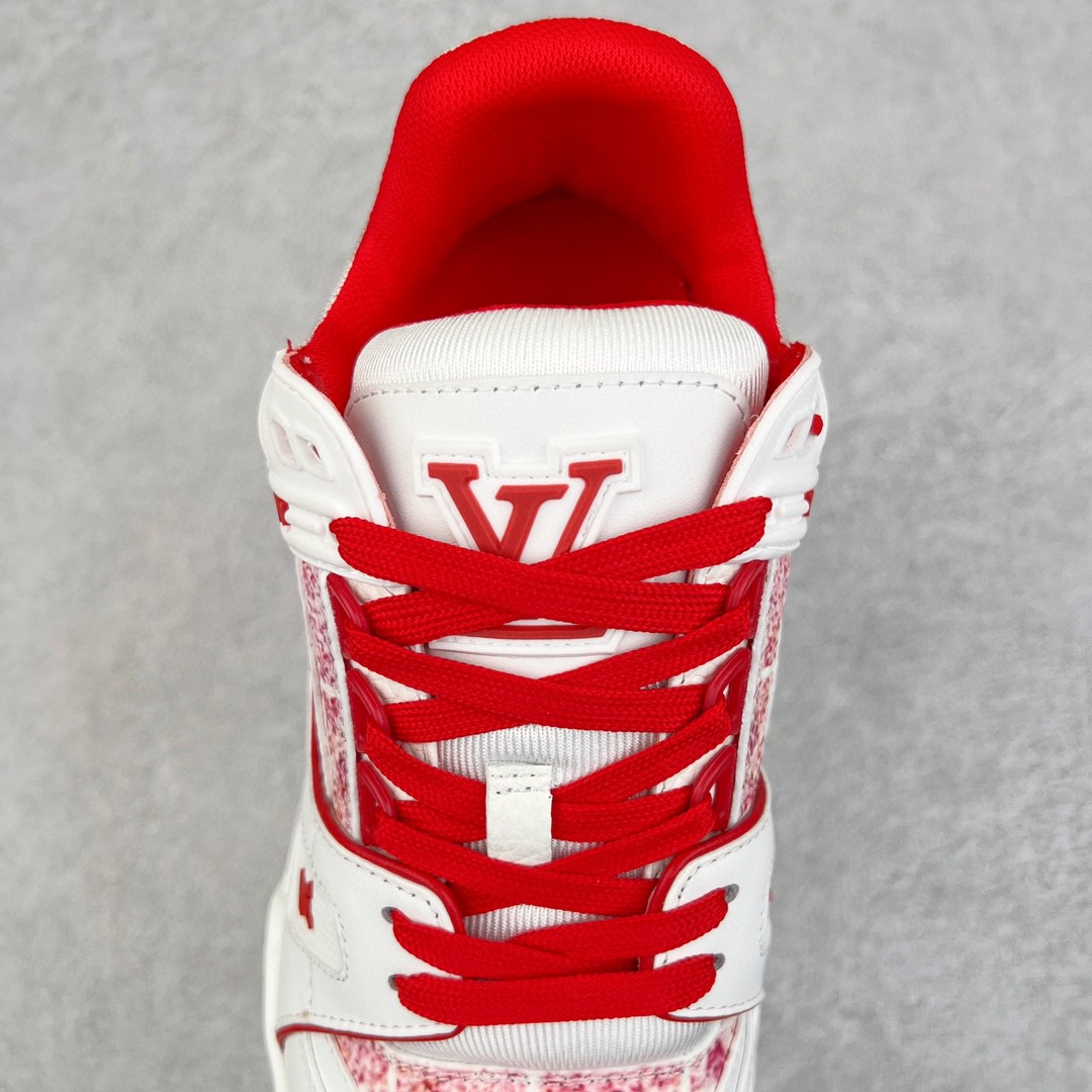 LADY PINK LOUIS VUITTON Trainer 艺术家联名 白红色 低筒 休闲鞋 板鞋 运动鞋 男鞋 女鞋 1A9V5M