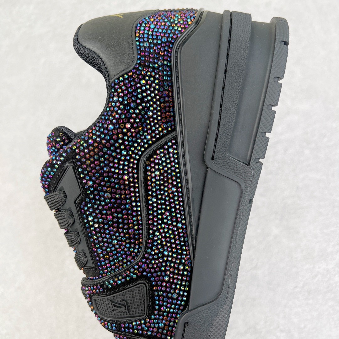 Louis Vuitton 路易威登 Trainer 水晶炫彩带闪 黑满天星 低筒 休闲鞋 板鞋 运动鞋 男鞋 女鞋 1A815H