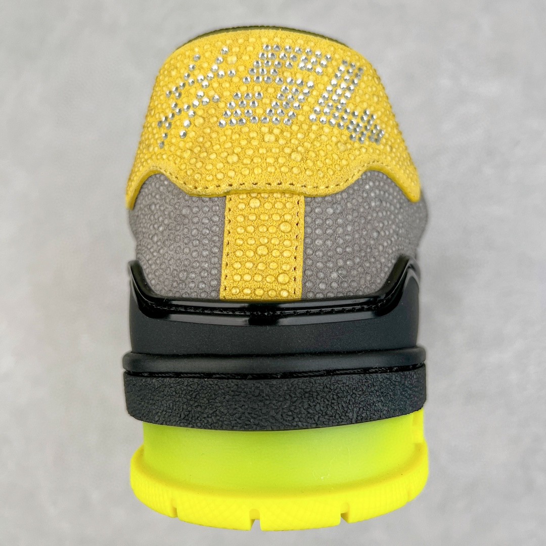 Louis Vuitton 路易威登 Trainer Line 水钻 黑黄 低筒 休闲鞋 板鞋 运动鞋 男鞋 女鞋 1A9JXJ