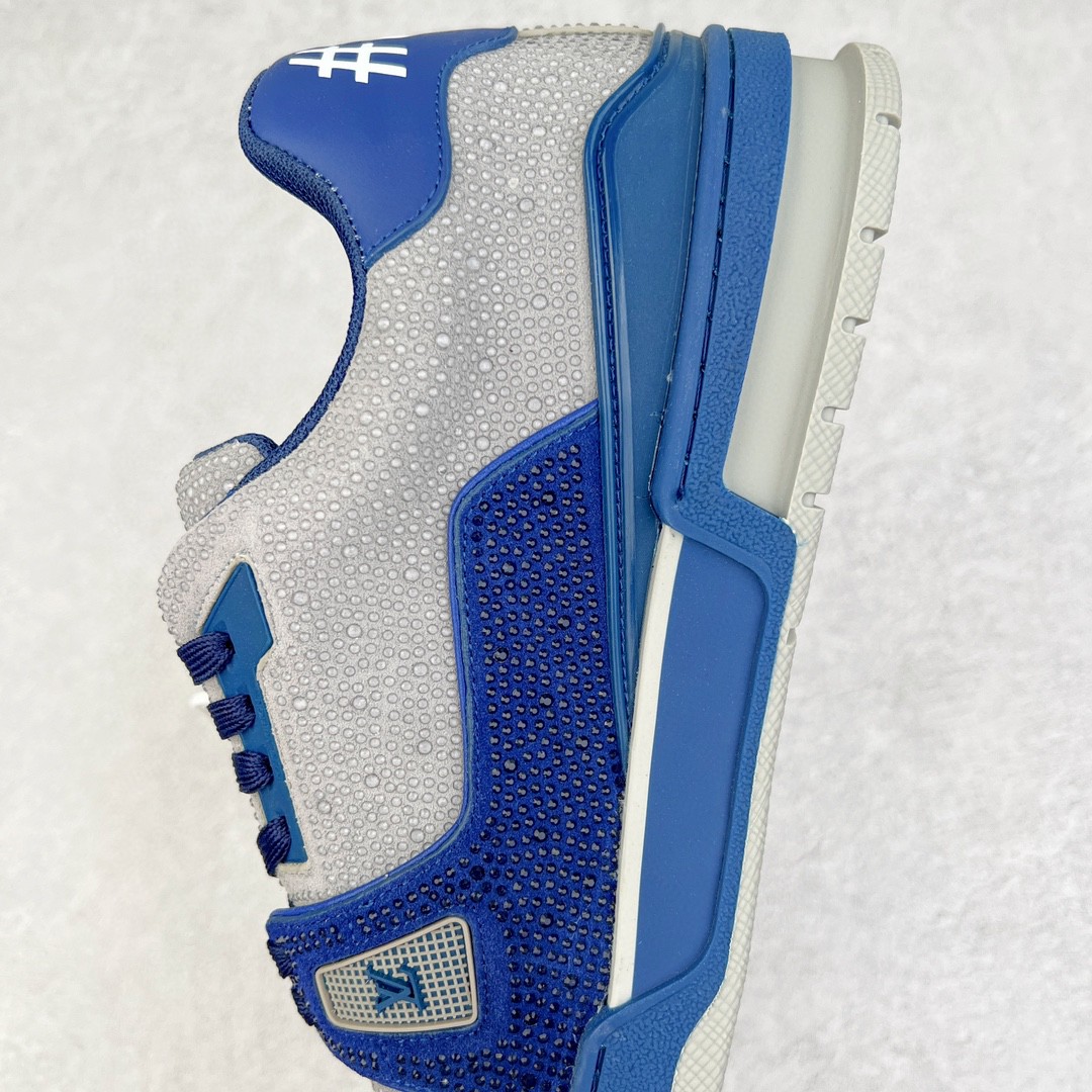 Louis Vuitton 路易威登 Trainer Line 水钻 蓝灰 低筒 休闲鞋 板鞋 运动鞋 男鞋 女鞋 1AA6QZ