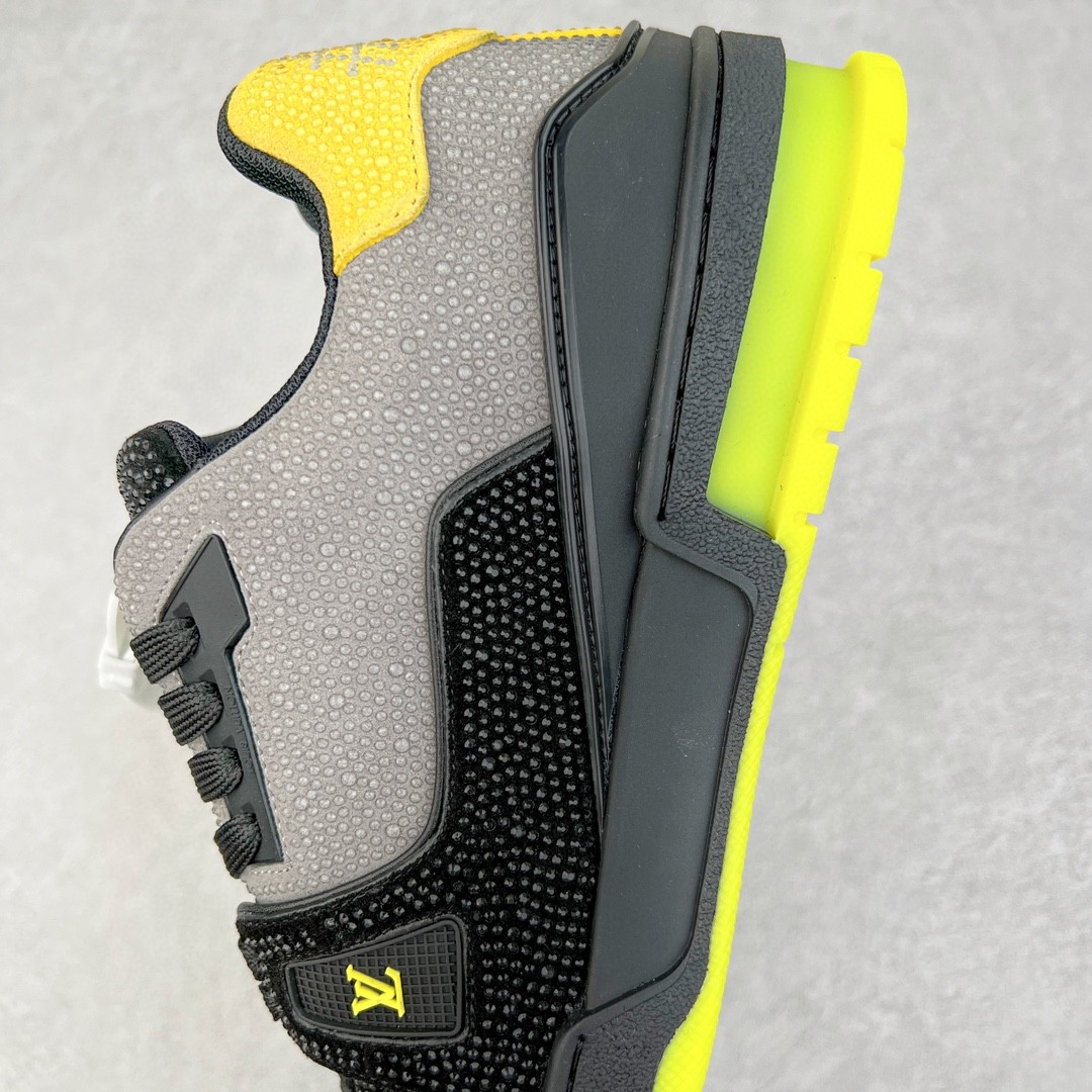 Louis Vuitton 路易威登 Trainer Line 水钻 黑黄 低筒 休闲鞋 板鞋 运动鞋 男鞋 女鞋 1A9JXJ