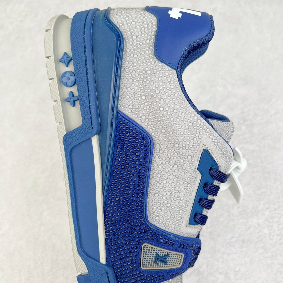 Louis Vuitton 路易威登 Trainer Line 水钻 蓝灰 低筒 休闲鞋 板鞋 运动鞋 男鞋 女鞋 1AA6QZ