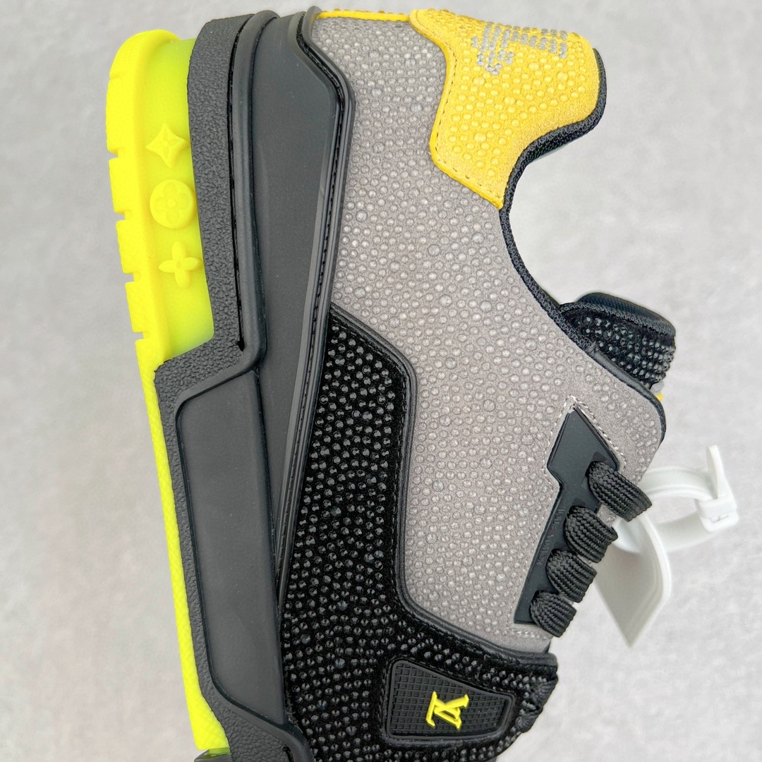 Louis Vuitton 路易威登 Trainer Line 水钻 黑黄 低筒 休闲鞋 板鞋 运动鞋 男鞋 女鞋 1A9JXJ
