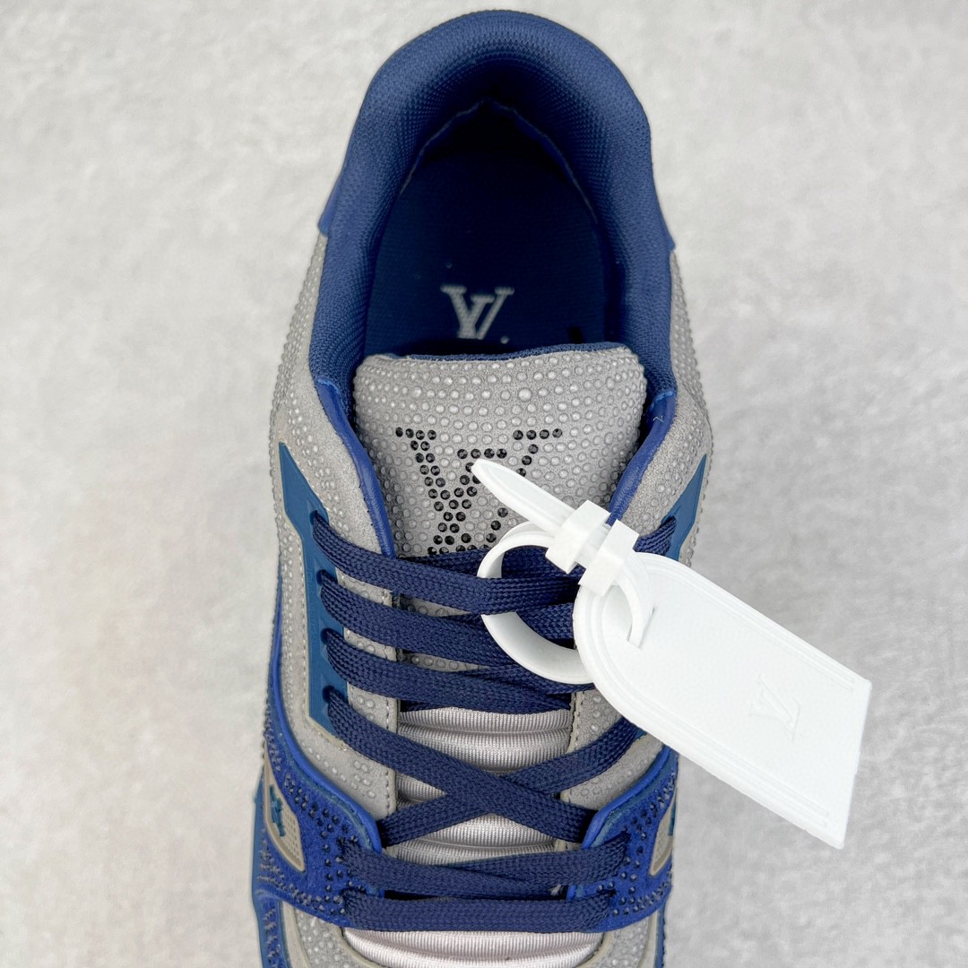 Louis Vuitton 路易威登 Trainer Line 水钻 蓝灰 低筒 休闲鞋 板鞋 运动鞋 男鞋 女鞋 1AA6QZ