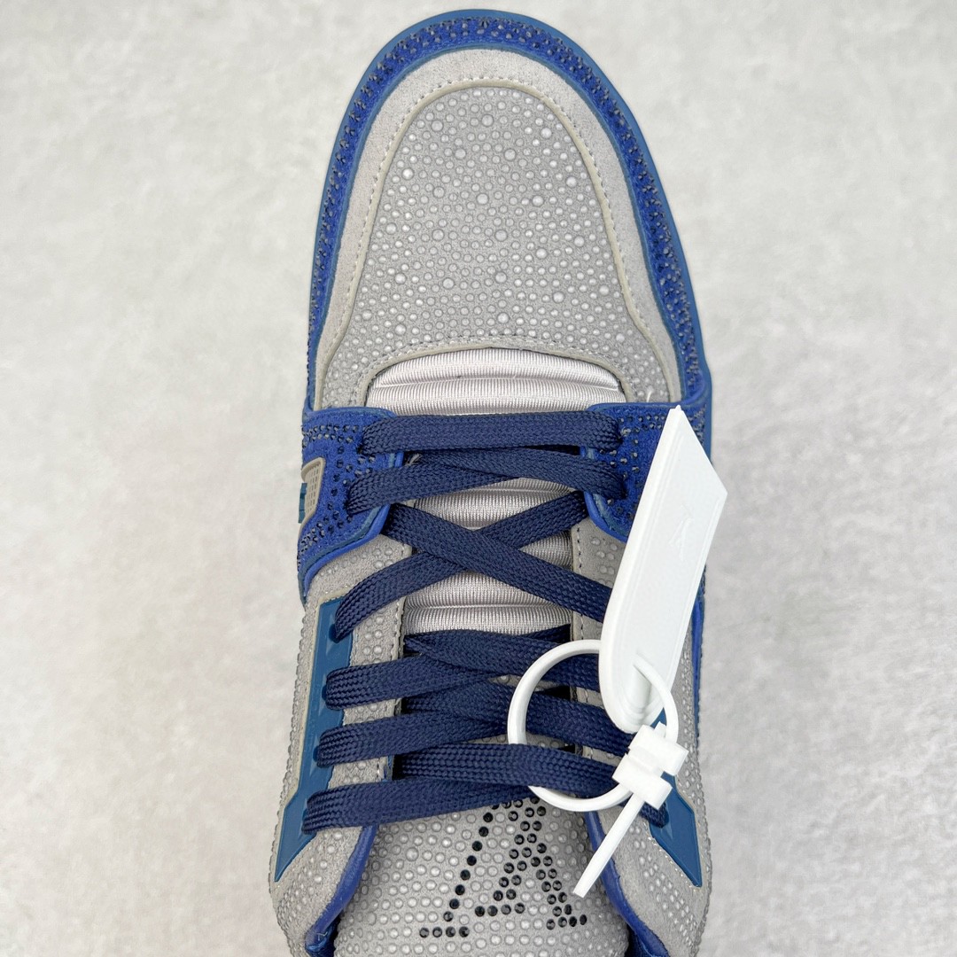 Louis Vuitton 路易威登 Trainer Line 水钻 蓝灰 低筒 休闲鞋 板鞋 运动鞋 男鞋 女鞋 1AA6QZ