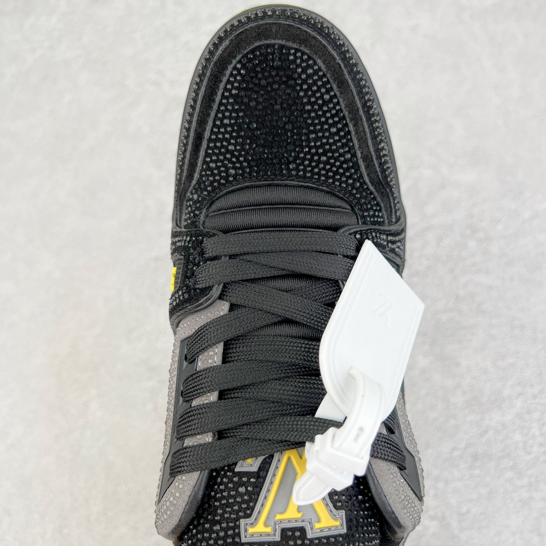 Louis Vuitton 路易威登 Trainer Line 水钻 黑黄 低筒 休闲鞋 板鞋 运动鞋 男鞋 女鞋 1A9JXJ