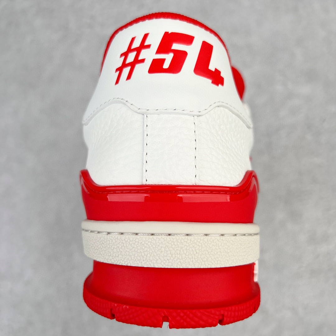 Louis Vuitton 路易威登 Trainer #54 白红 低筒 休闲鞋 板鞋 运动鞋 男鞋 女鞋 1ABFBI