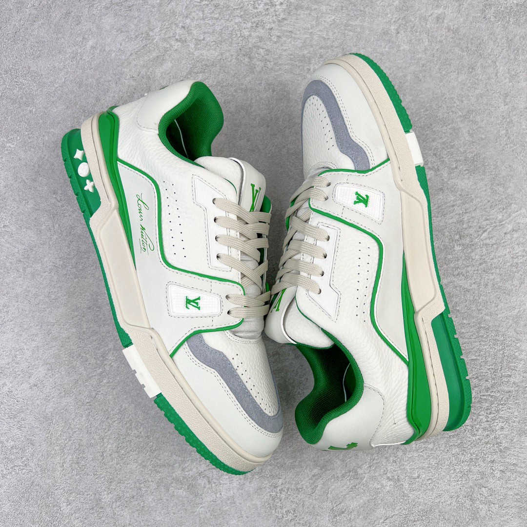 Louis Vuitton 路易威登 Trainer #54 白绿 低筒 休闲鞋 板鞋 运动鞋 男鞋 女鞋 1ABNIS
