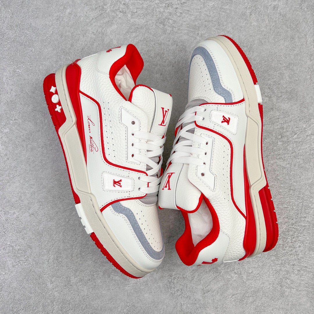 Louis Vuitton 路易威登 Trainer #54 白红 低筒 休闲鞋 板鞋 运动鞋 男鞋 女鞋 1ABFBI
