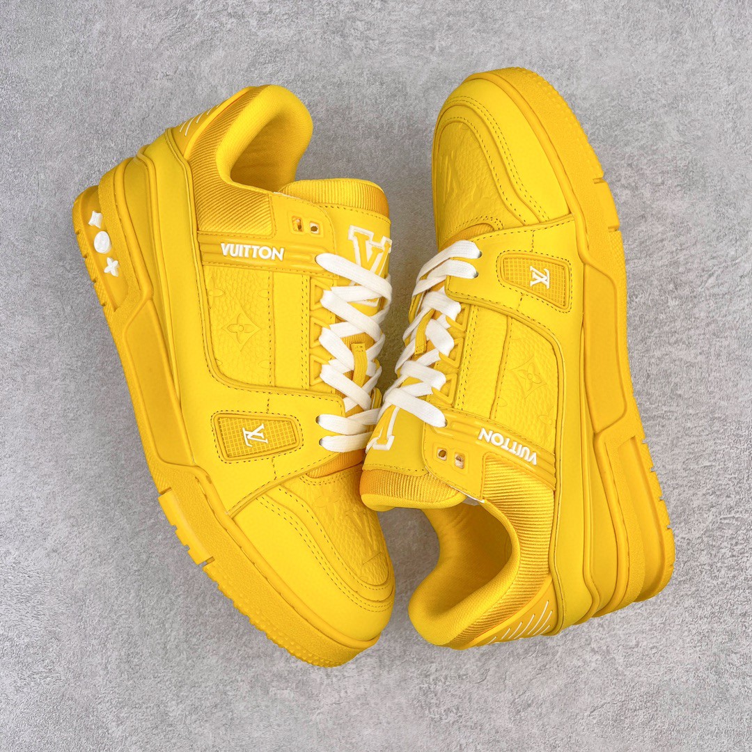 Louis Vuitton 路易威登 Trainer 黄色 低筒 休闲鞋 板鞋 运动鞋 男鞋 女鞋 1AARG0